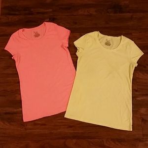 2 for 1 deal! NWOT neon t-shirts, large